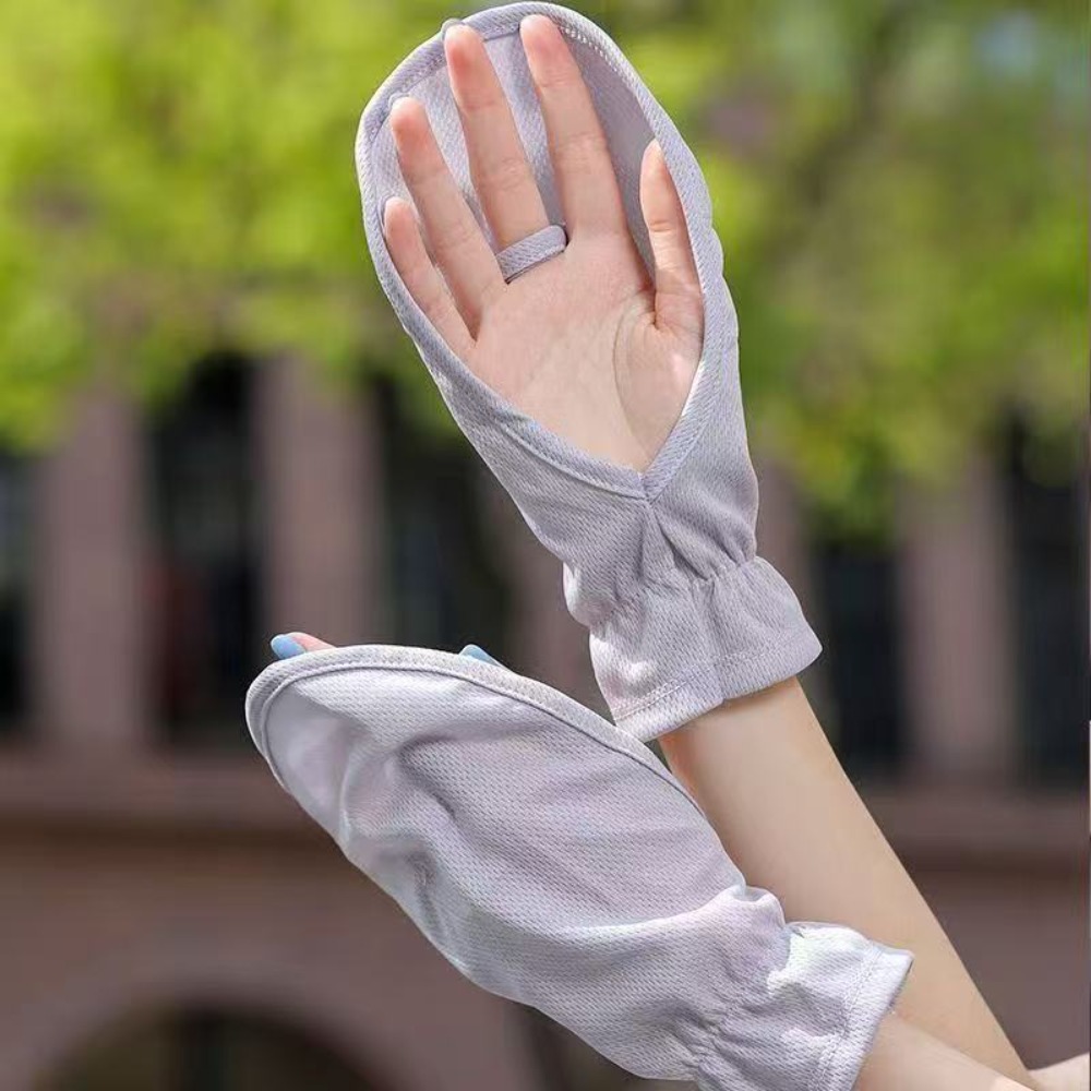 Outdoor Sport Gloves - Manicotti Protettivi Anti-UV con Polsino Regolabile,