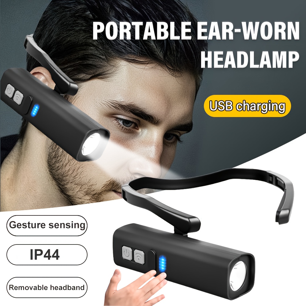 Outdoor Sport Gear - Lampada frontale con clip per orecchio